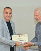 Минко Михайлов от Пловдив, получава своите EFIAP/b (сребърен) сертификати и знаци от Пиерлуиджи Ризато.