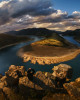 19 Sunset over the horseshoe meander of the Kardzhali dam, Bulgaria - © Minko Mihaylov, EFIAPg