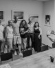 Накрая група от пловдивски фотографи и фенове на фотоизкуството също се снимаха пред стената на платинения лауреат Минко Михайлов и естествено заедно с него като техен учител, ментор и приятел. / © Хр. Агушев